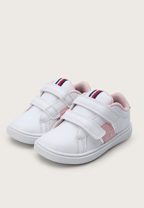 Tenis Lifestyle Blanco-Rosa Tommy Hilfiger Kids