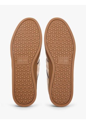 Tenis Beige The Greenwich De Ante Con Logo Tommy Hilfiger