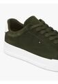 Tenis Verde Con Diseño Court De Gamuza Tommy Hilfiger de Tommy Hilfiger