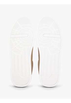 Tenis Khaki Con Diseño Court De Gamuza Tommy Hilfiger