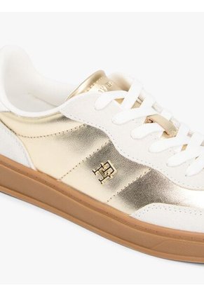 Tenis Amarillo Con Diseño Metálico Tommy Hilfiger