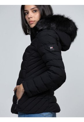 Chaqueta Negra Acolchada  Tommy Hilfiger