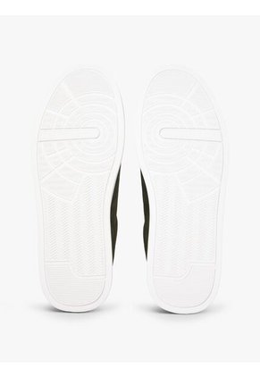 Tenis Verde Con Diseño Court De Gamuza Tommy Hilfiger