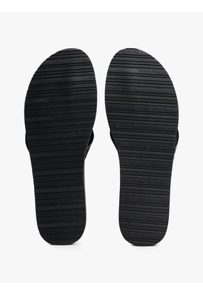 Sandalias Negro Con Logo En Jacquard Y Suela Dentada Tommy Hilfiger