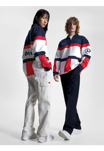 Buzo De Rugby Con Logos Tommy X Mercedesamg F1 X Awake Ny Hombre  Tommy Hilfiger