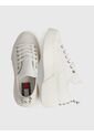 Tenis Blanco De Cuero Con Plataforma Tommy Hilfiger de Tommy Hilfiger