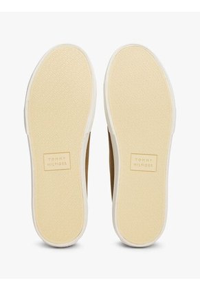 Tenis Chocolate De Lona Con Logo Distintivo Tommy Hilfiger