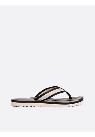 Sandalias Negro De Tejido Trenzado Con Monograma TH Tommy Hilfiger Tommy Hilfiger