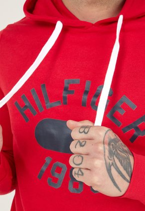 Hoodie Vinotinto-Blanco-Azul Navy Tommy Hilfiger Sleepwear