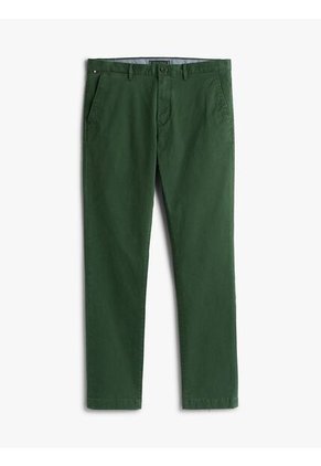Pantalón Verde Chino Denton Recto De Sarga Tommy Hilfiger
