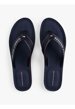 Sandalias Azul Con Logo En Jacquard Y Suela Dentada Tommy Hilfiger