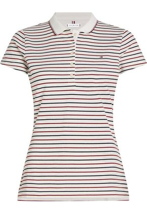 Polo Blanco Heritage Slim De Manga Corta Tommy Hilfiger