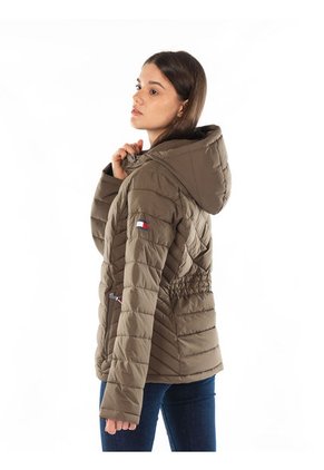 Chaqueta Packable Con Logo Mujer Verde Tommy Hilfiger