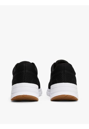 Tenis Negro De Running De Punto Con Logo Tommy Hilfiger