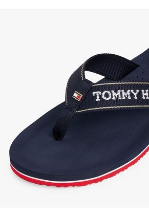 Sandalias Azul Con Logo En Jacquard Y Suela Dentada Tommy Hilfiger