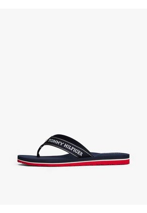 Sandalias Azul Con Logo En Jacquard Y Suela Dentada Tommy Hilfiger