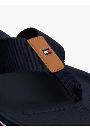 Sandalias Azul Con Logo Engomado Tommy Hilfiger