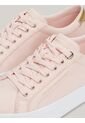 Tenis Rosa De Lona Con Talón Metalizado Tommy Hilfiger de Tommy Hilfiger
