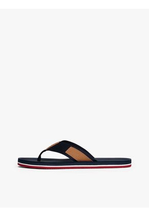 Sandalias Azul Con Logo Engomado Tommy Hilfiger