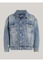 Chaqueta Azul Denim Oversize Desgastada Tommy Hilfiger de Tommy Hilfiger