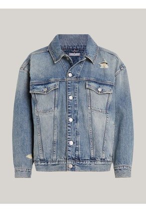 Chaqueta Azul Denim Oversize Desgastada Tommy Hilfiger