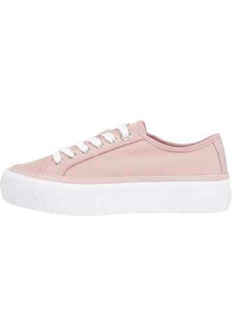 Tenis Rosa De Cordones Con Plataforma Tommy Hilfiger Tommy Hilfiger