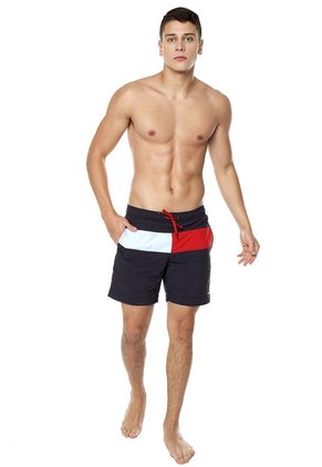 Traje De Baño Azul-Blanco-Rojo Tommy Hilfiger