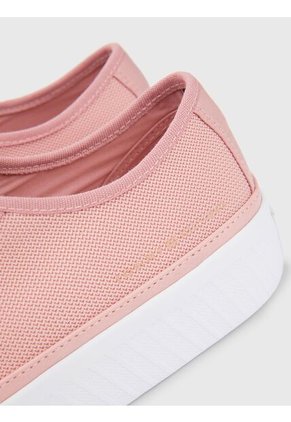 Tenis Rosa De Cordones Con Plataforma Tommy Hilfiger
