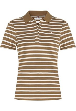 Polo Marrón 1985 Collection Slim De Piqué Tommy Hilfiger