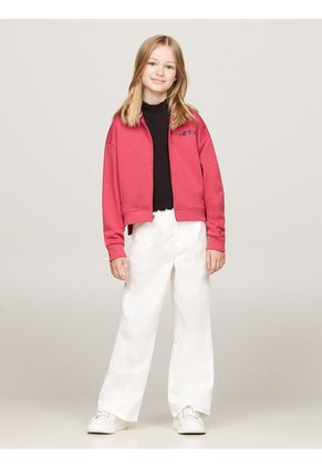 Buzo Rosa Niña Con Capota Y Logo En La Espalda Tommy Hilfiger