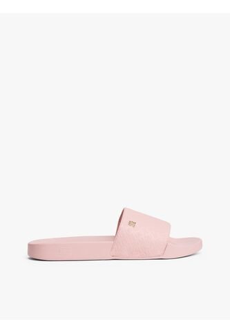 Sandalias Rosa Con Monogramas TH En Relieve Tommy Hilfiger Tommy Hilfiger