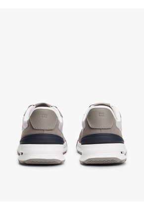 Tenis Gris Deportivos Retro De Mezcla De Ante Tommy Hilfiger