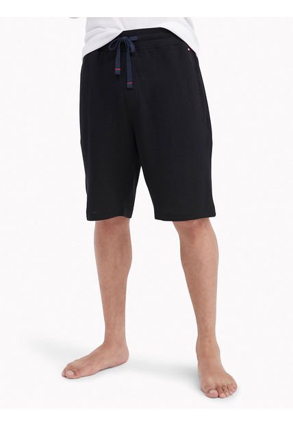 Bermudas Térmico Para Dormir Hombre Negro Tommy Hilfiger