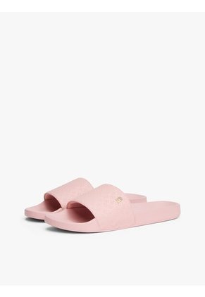 Sandalias Rosa Con Monogramas TH En Relieve Tommy Hilfiger