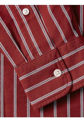 Camisa Vino De Rayas Regular Tommy Hilfiger