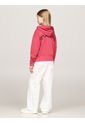 Buzo Rosa Niña Con Capota Y Logo En La Espalda Tommy Hilfiger de Tommy Hilfiger