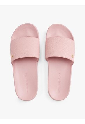 Sandalias Rosa Con Monogramas TH En Relieve Tommy Hilfiger