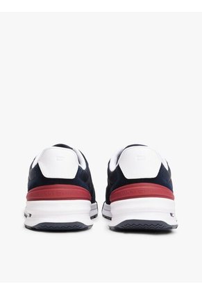 Tenis Azul Deportivos Retro De Mezcla De Ante Tommy Hilfiger