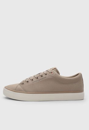 Tenis Casual Tommy Hilfiger Low Core Canvas Taupe