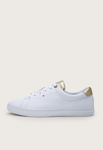 Tenis Lifestyle Blanco-Dorado Tommy Hilfiger