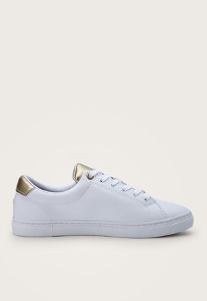 Tenis Lifestyle Blanco-Dorado Tommy Hilfiger