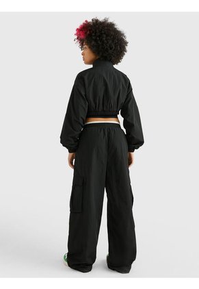 Joggers Claire Anchos Con Bolsillos Cargo Mujer Negro Tommy Jeans