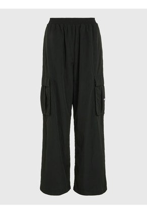 Joggers Claire Anchos Con Bolsillos Cargo Mujer Negro Tommy Jeans