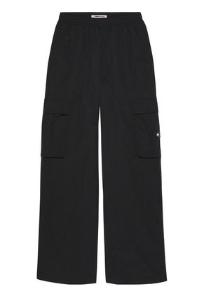 Joggers Claire Anchos Con Bolsillos Cargo Mujer Negro Tommy Jeans