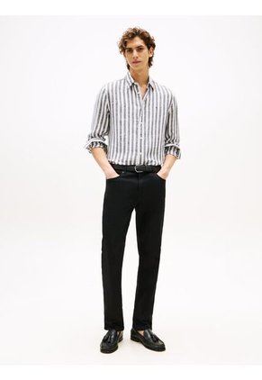 Jeans Negro Denton De Color Negro Tommy Hilfiger