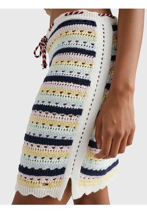Falda De Croché Con Diseño De Rayas Mujer  Tommy Jeans