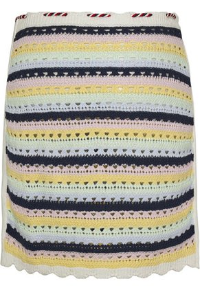 Falda De Croché Con Diseño De Rayas Mujer  Tommy Jeans