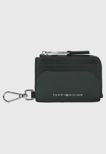 Portadocumentos Verde-Plateado Tommy Hilfiger