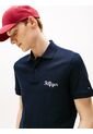 Polo Azul De Corte Regular Con Logo Gráfico Tommy Hilfiger de Tommy Hilfiger