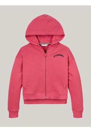 Buzo Rosa Niña Con Capota Y Logo En La Espalda Tommy Hilfiger